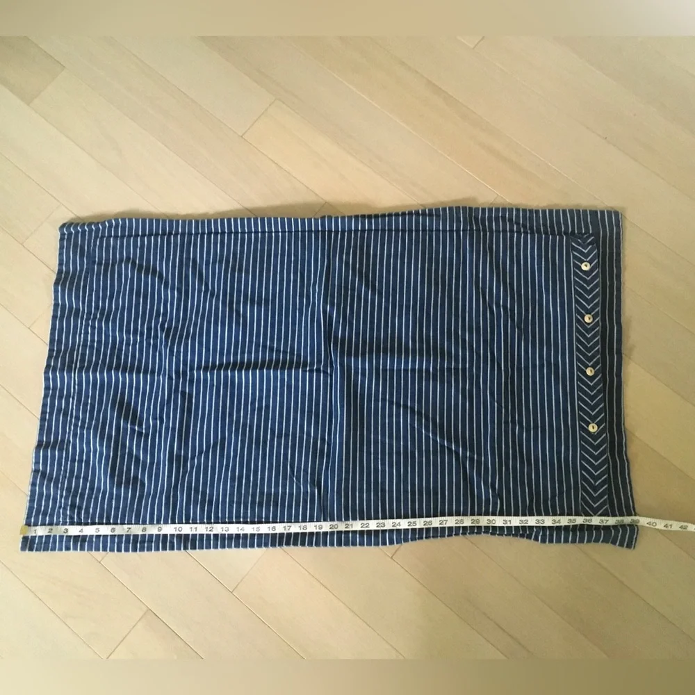 Lauren Ralph Lauren Navy and White Striped Accent Pillow Cover
